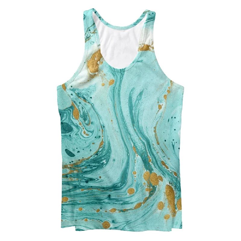 Decorative Marble Texture Tank Top