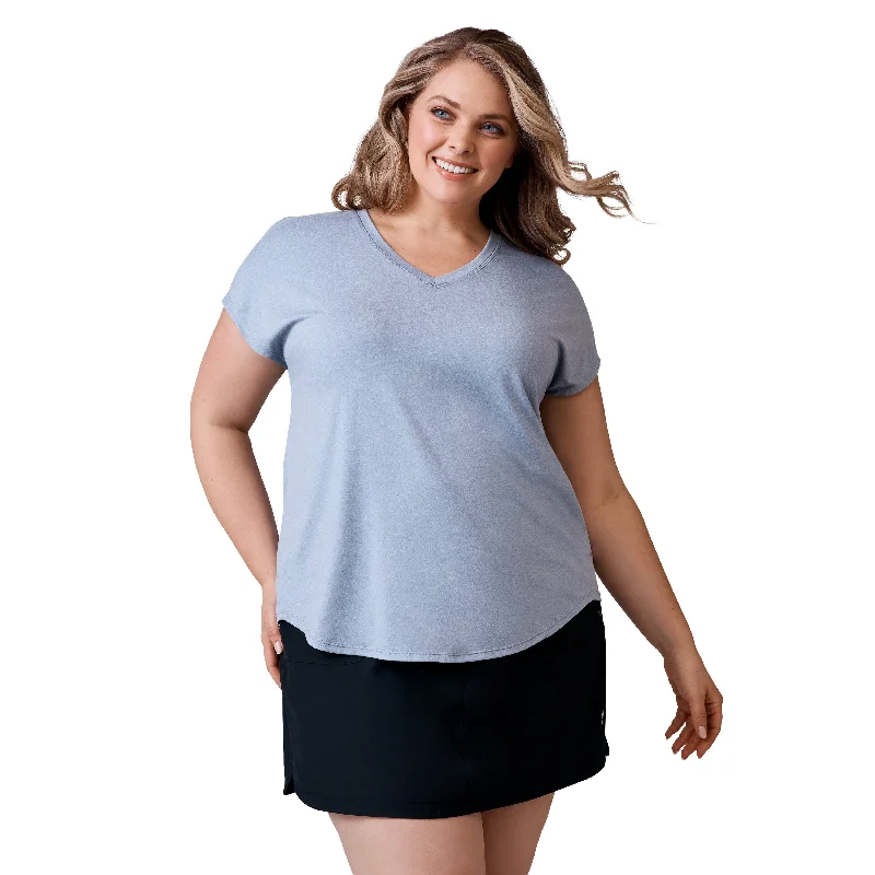 Free Country Women's Plus Size Microtech Chill B Cool Tee