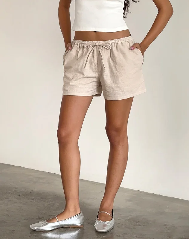 Nico Linen Short in Ecru