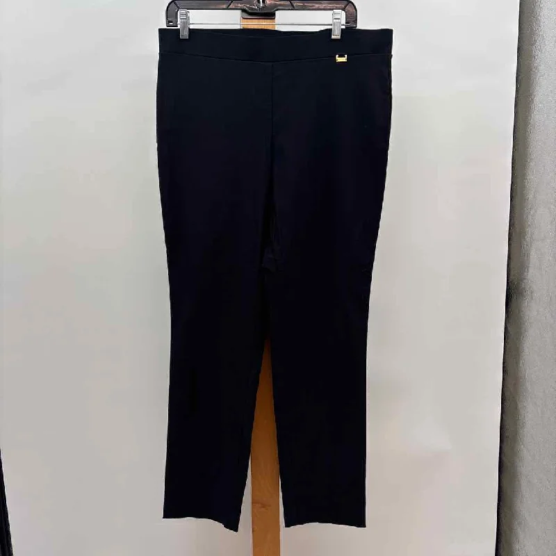 Ann Klein Women's Size L Black Solid Pants