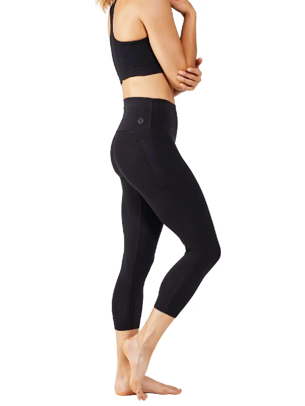 Women's Crop Leggings In Black