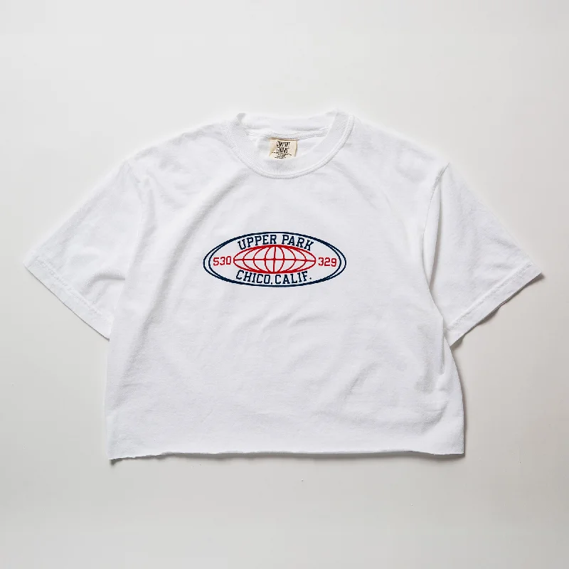 Globetrotter Cut Washed Crop Tee