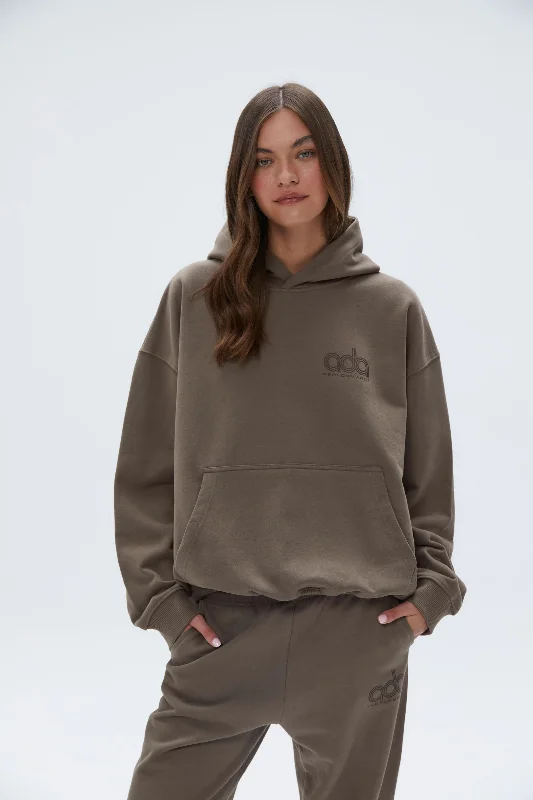 Performance Oversized Hoodie - Cocoa Brown