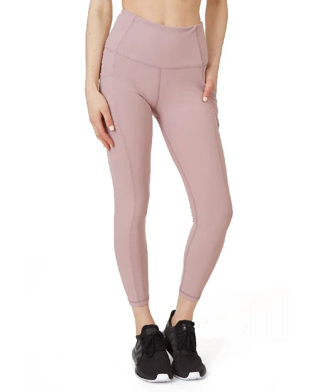 Vanessa Ankle Legging With Pockets In Pink