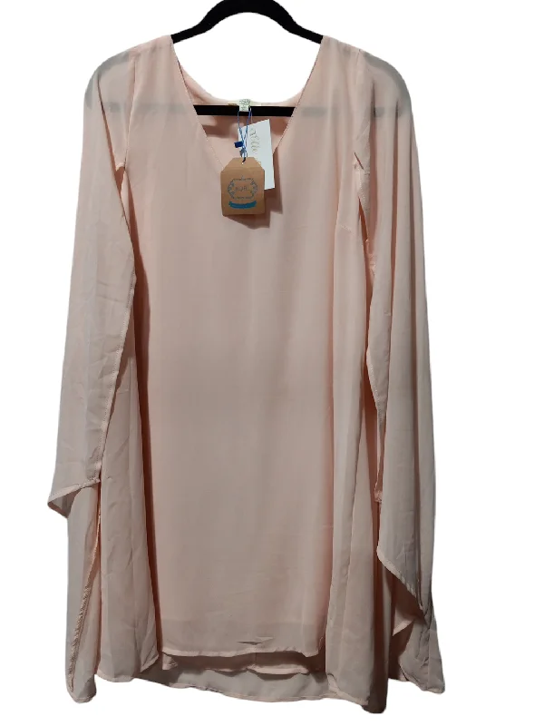 Dress Casual Short By Kori America In Peach, Size: L