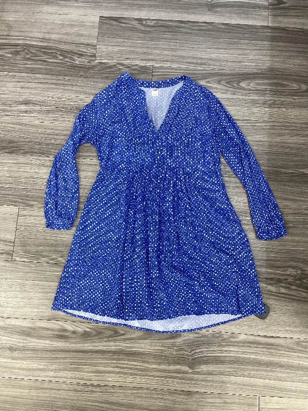 Dress Casual Short By Old Navy In Blue & White, Size: S