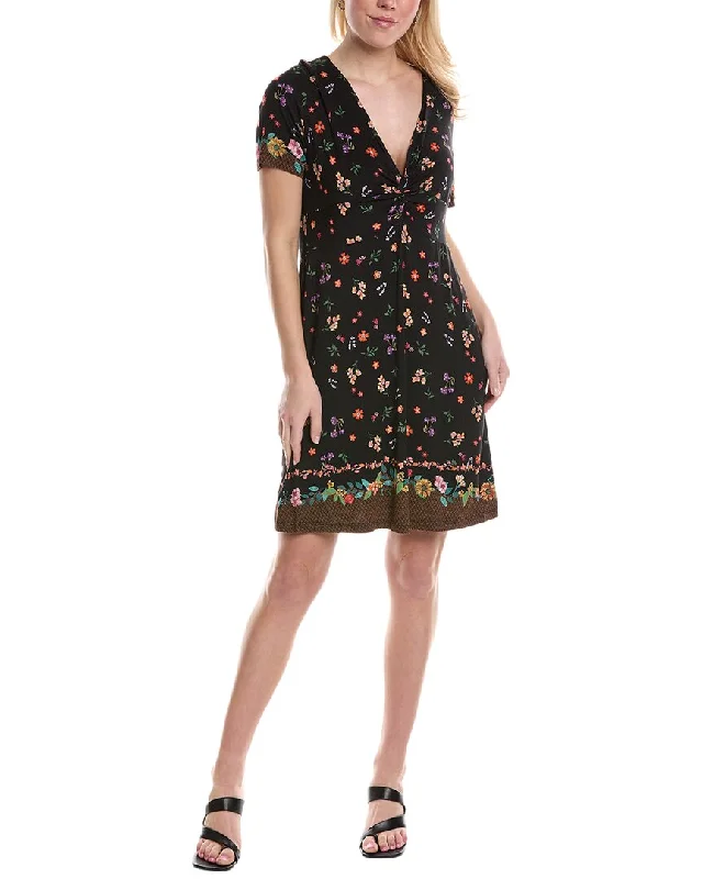 Johnny Was Nani Twist Front Swing Midi Dress