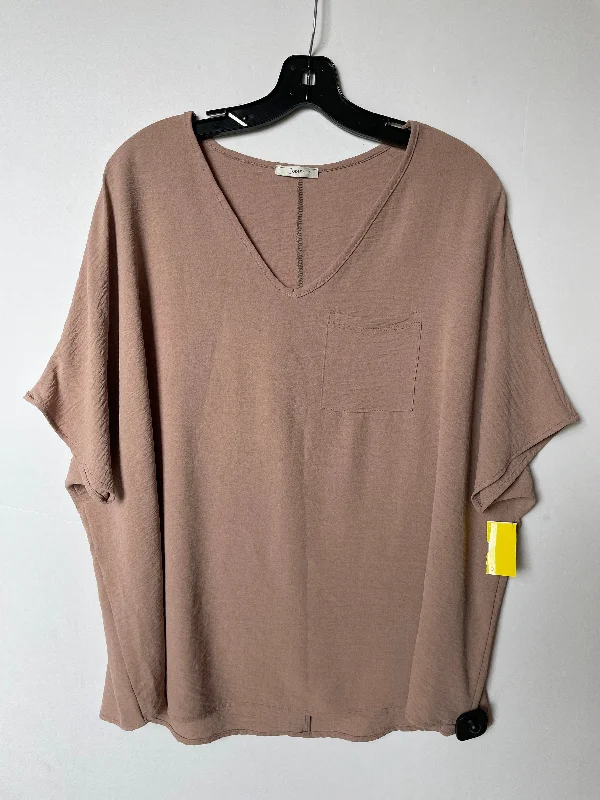 Brown Top Short Sleeve Jodifl, Size Xxl