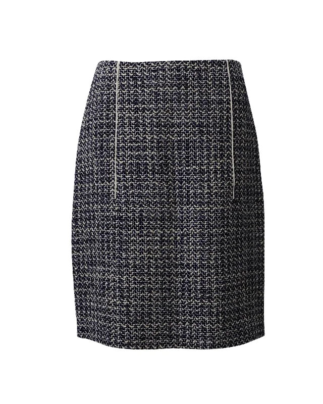 Prada Pencil Skirt in Grey Wool