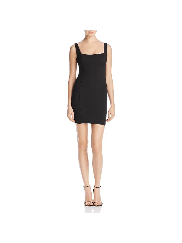 Taylor  Womens Ribbed Sleeveless Mini Dress