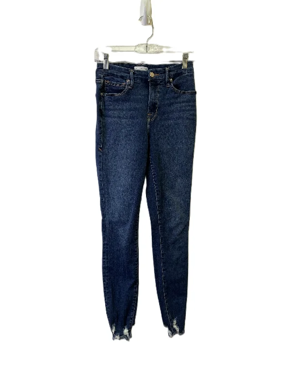 Jeans Skinny By Good American In Blue Denim, Size: 2