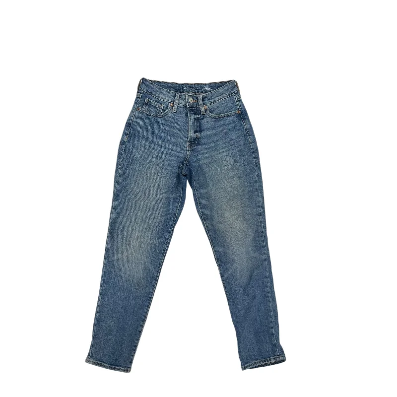 Jeans Straight By Old Navy In Blue Denim, Size:0