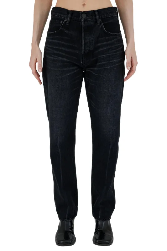 Murrieta Wide Straight Jeans In Black