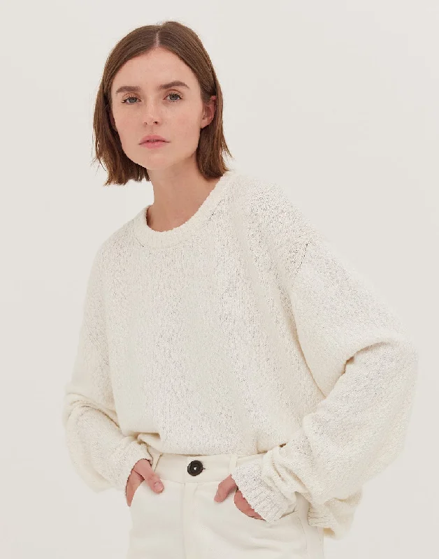 Cloth & Co Boucle Knit | Milk