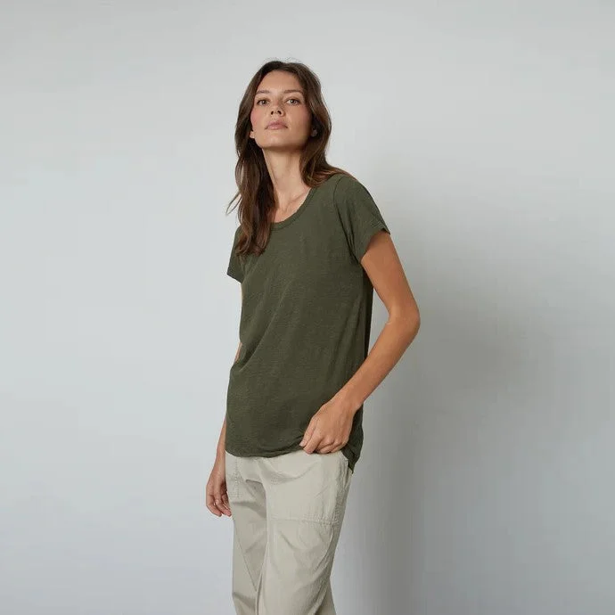 Tilly Velvet Originals Short Sleeve Top (Aloe)