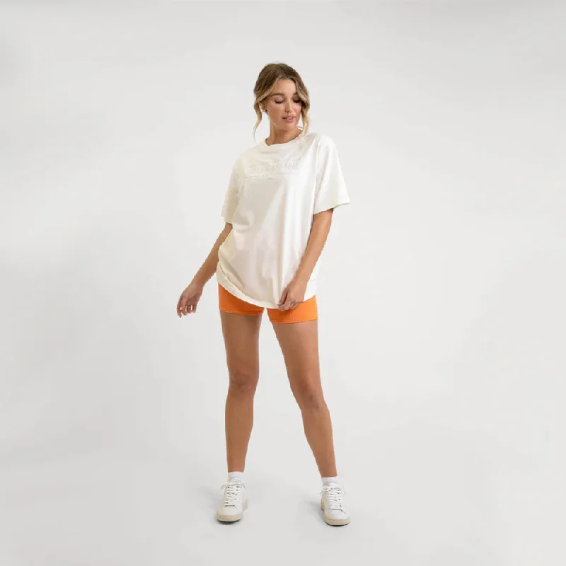 Tonal Boyfriend Tee (White)