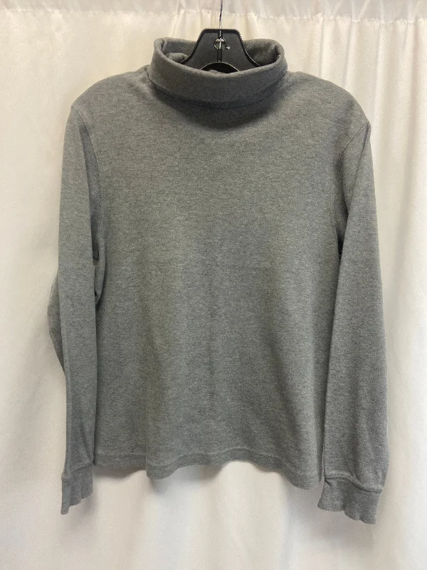 Top Long Sleeve By Croft And Barrow In Grey, Size: S