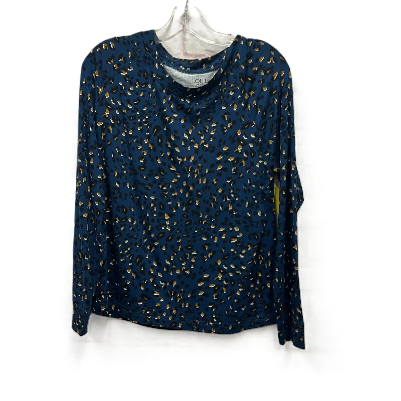 Top Long Sleeve By Loft In Blue, Size: M