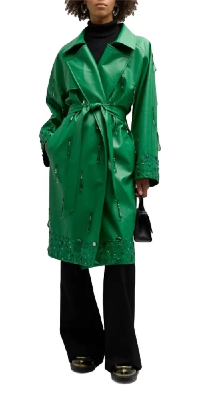 Cigar Coat In Amazon Green