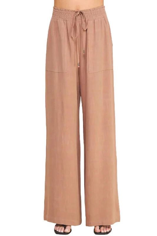 Linen Pant In Clay