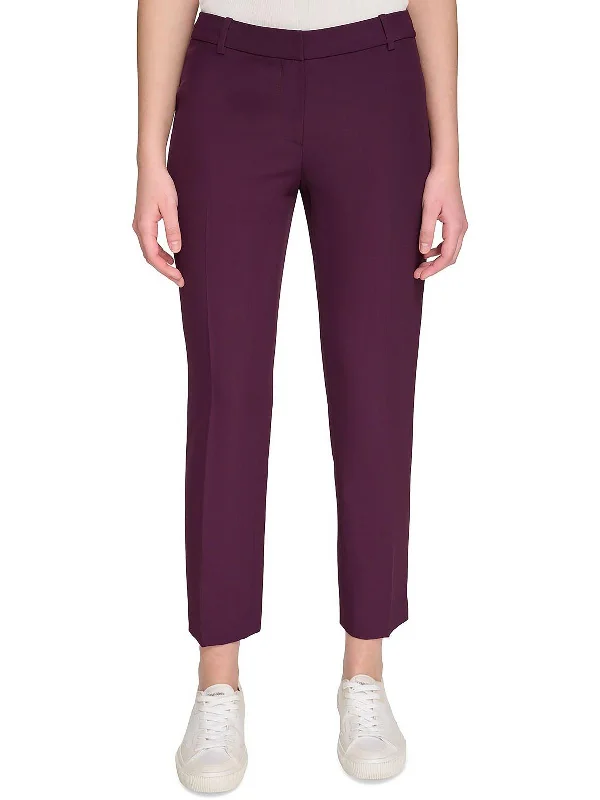 Petites Womens Slim Business Dress Pants