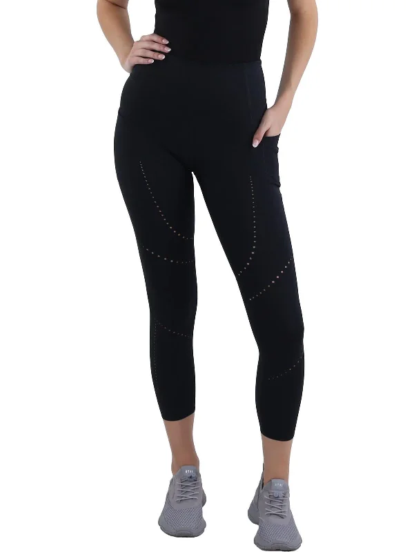 Womens Rhinestones Fitness Leggings