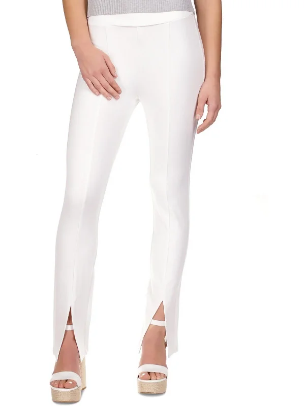 Womens Slit Hem Pull On Leggings