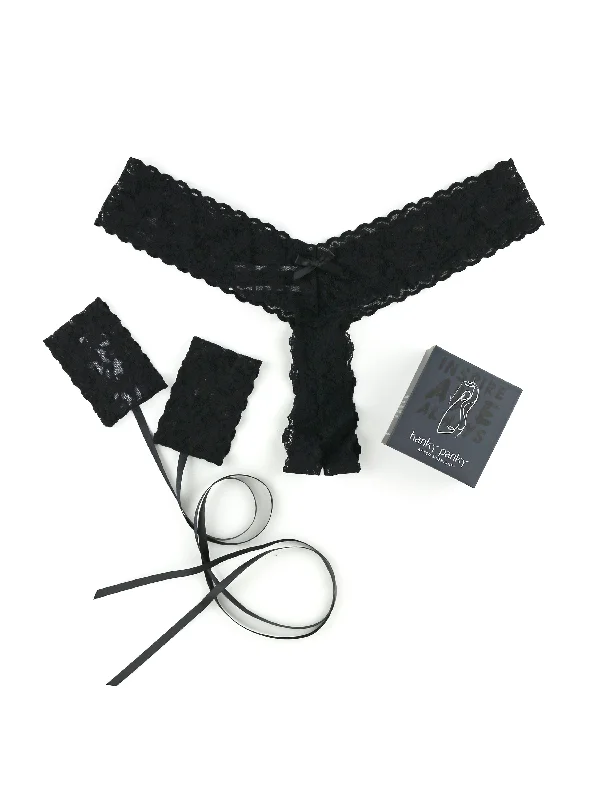 &oh™ All Tied Up Crotchless Thong and Handcuffs Pack