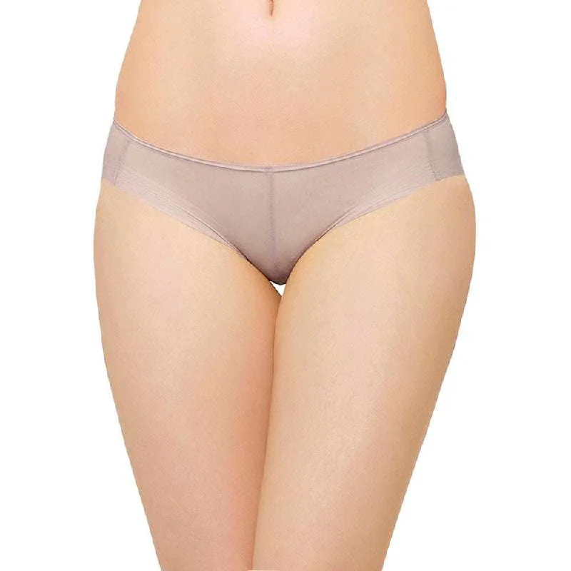 Feel Free Sheer Low Waist  Low Coverage Everyday Wear Bikini Panty - Beige