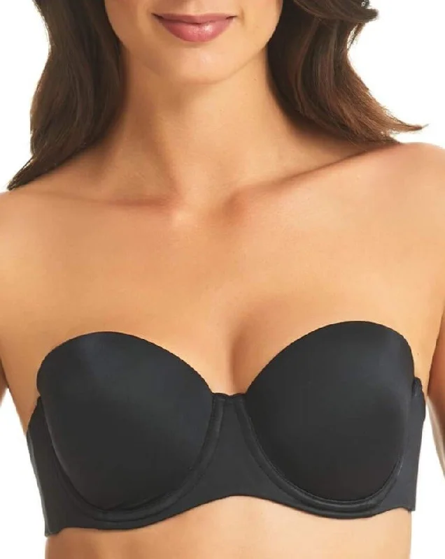 Finelines Refined Strapless Convertible Bra - Black