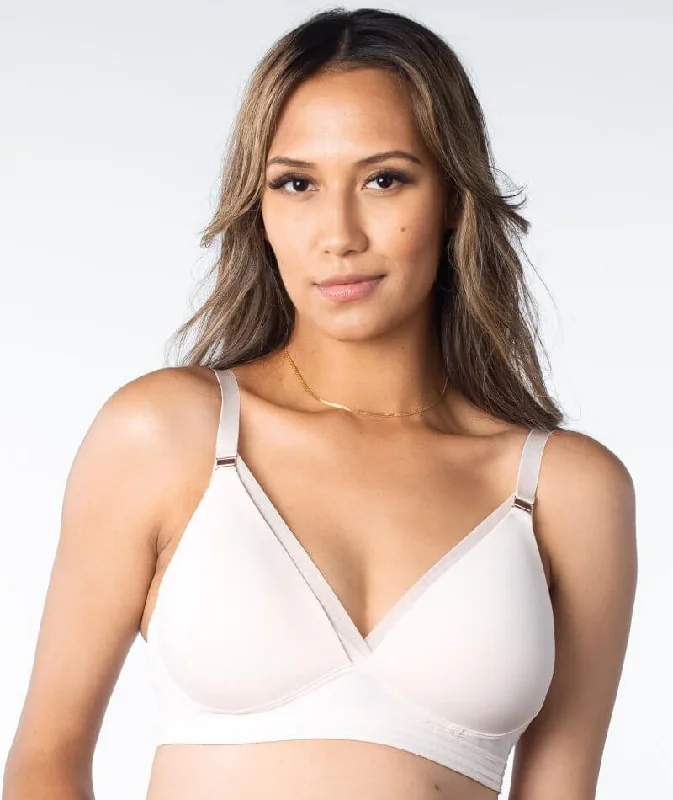 Hotmilk Ambition Triangle T-Shirt Contour Wire-free Nursing Bra - Shell Pink