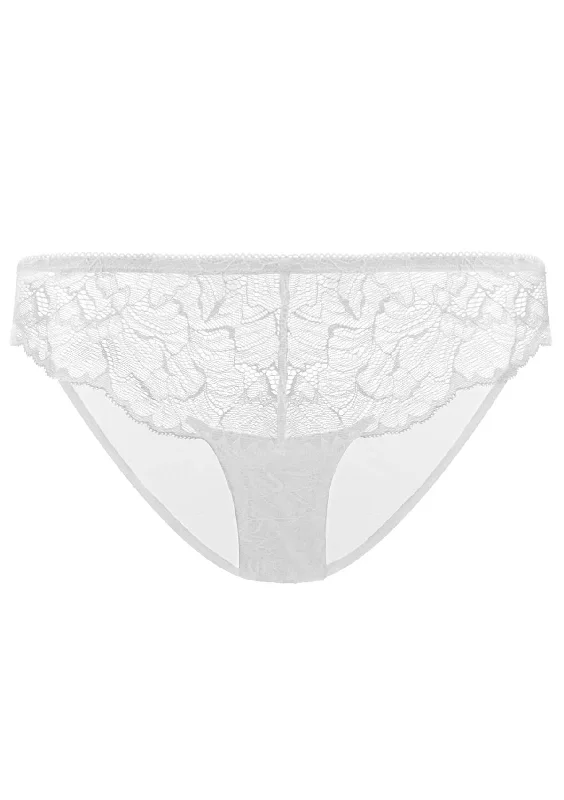 HSIA Blossom Lace Light Gray Bikini Underwear