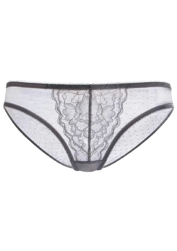 Enchante Lace Light Gray Bikini Underwear