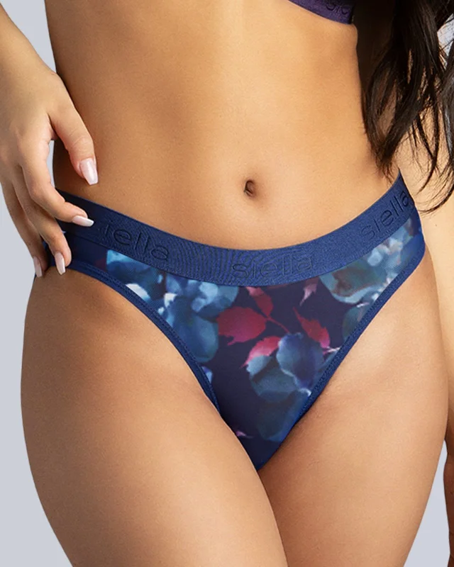 Blue Passion Floral Print