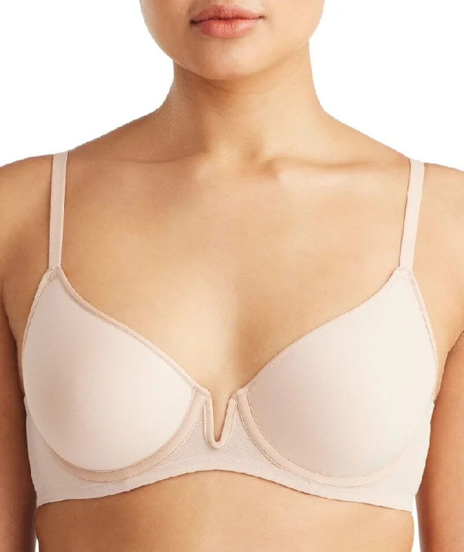 Nancy Ganz Sheer Infinity Contour Bra - Warm Taupe