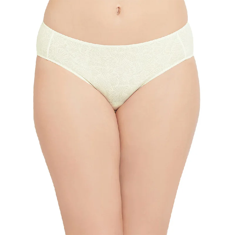 Ecozen Low Waist Medium Coverage Everyday Wear Bikini Panty - Light Yellow