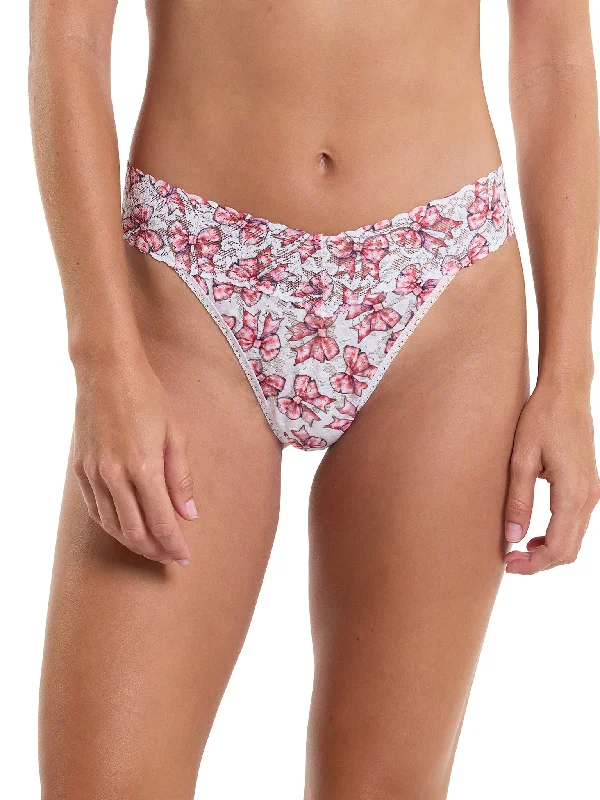 Printed Signature Lace Original Rise Thong Gifted