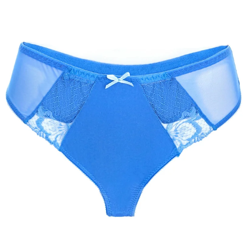 Savis High Waist Modal Thong in Blue