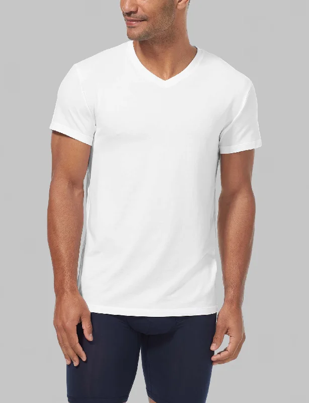 Second Skin High V-Neck Modern Fit Undershirt