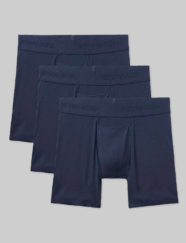 Second Skin Mid-Length Boxer Brief 6" (3-Pack)