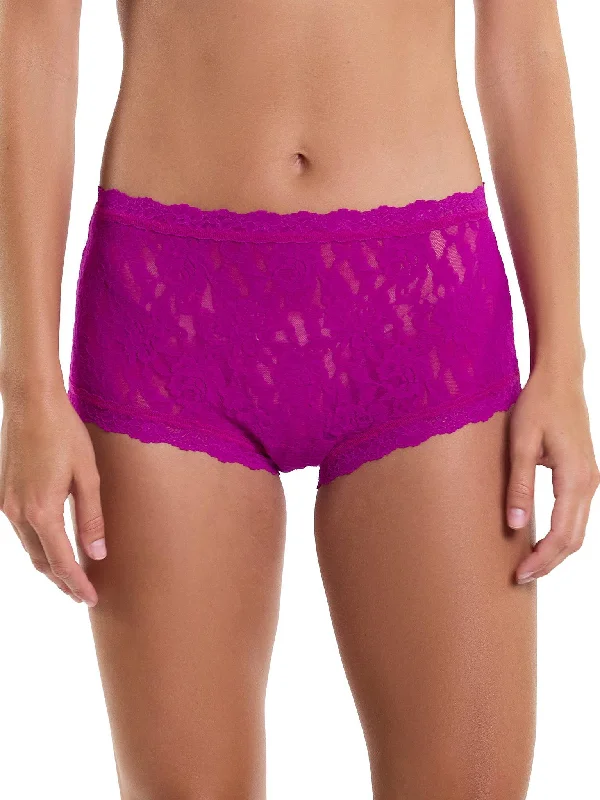 Signature Lace High Rise Boyshort Countess Pink