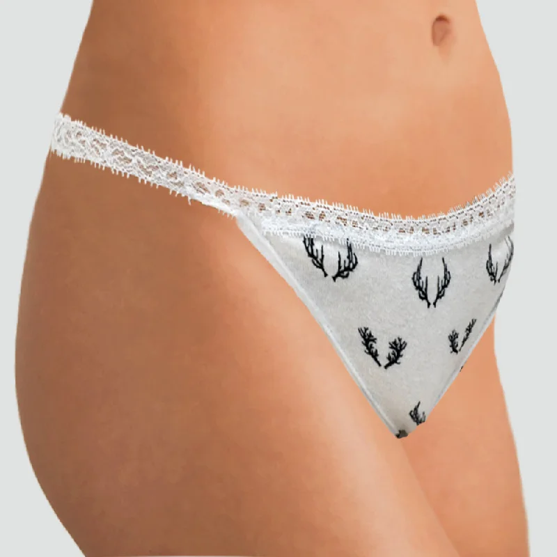 Stag Antler Lace String Bikini