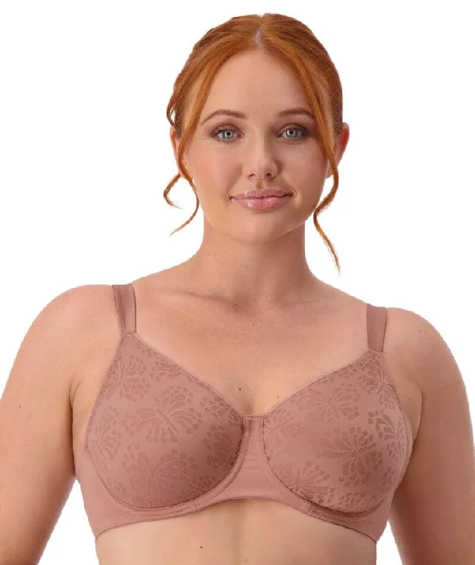 Triumph Lacy Minimizer Bra - Toasted Almond