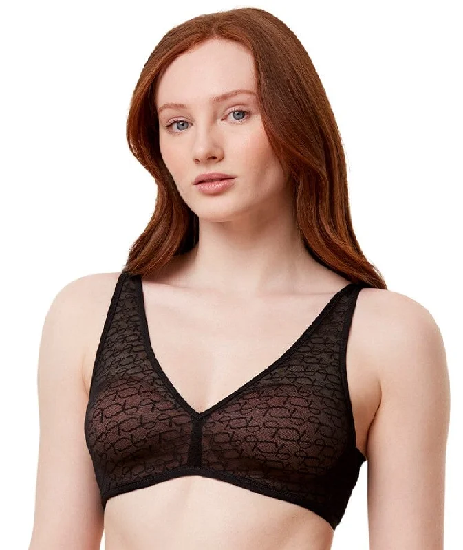 Triumph Signature Sheer Padded Wire-free Bra - Black