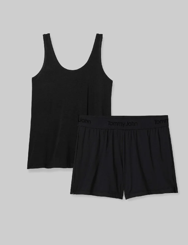 Women's Second Skin Sleep Tank & Short Set