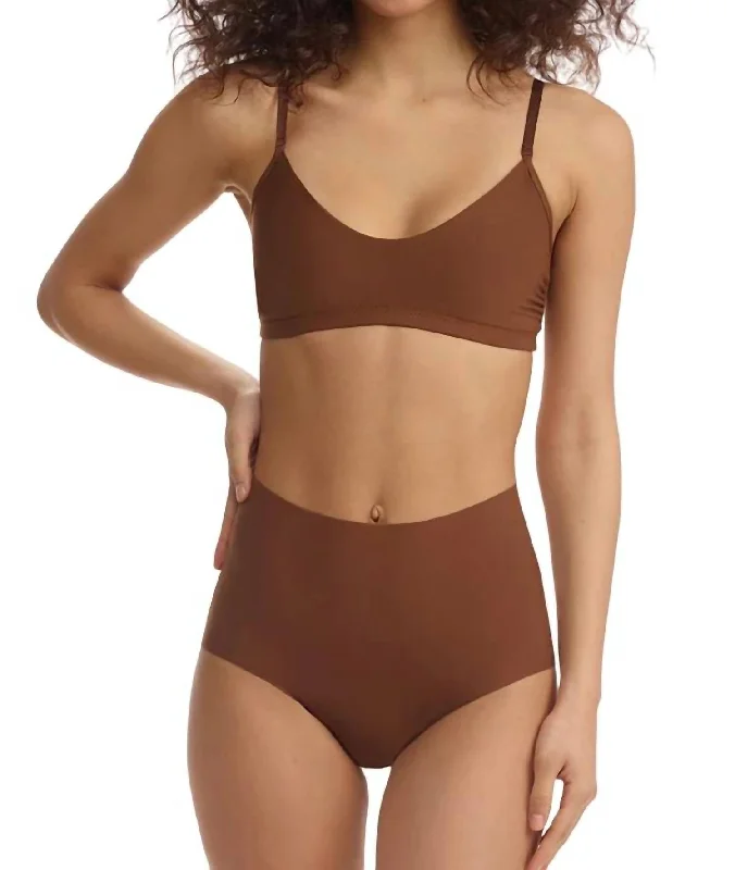 Butter High Rise Panty In Cinnamon