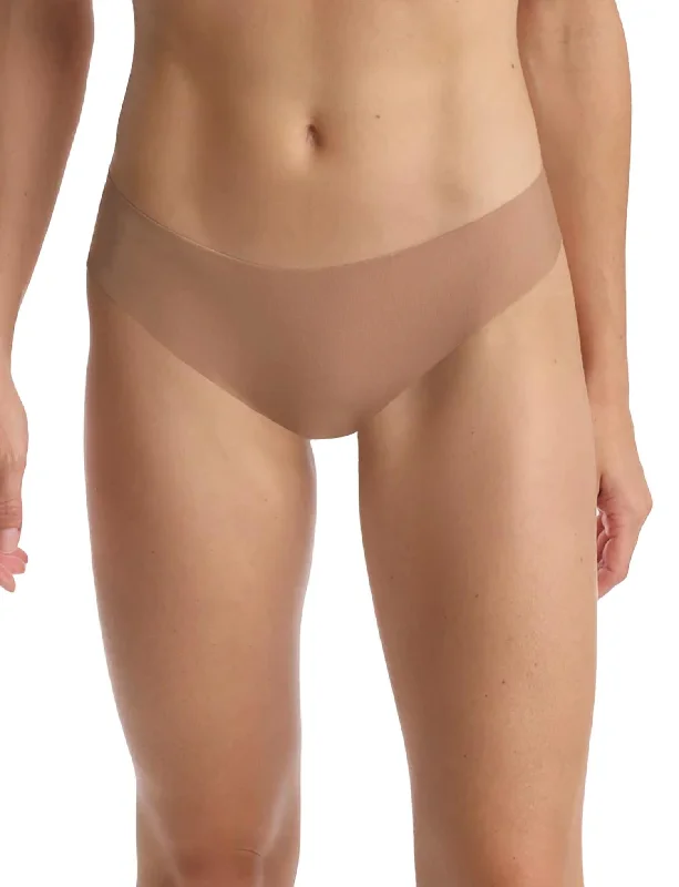 Butter Mid-Rise Thong Panty In Toffee