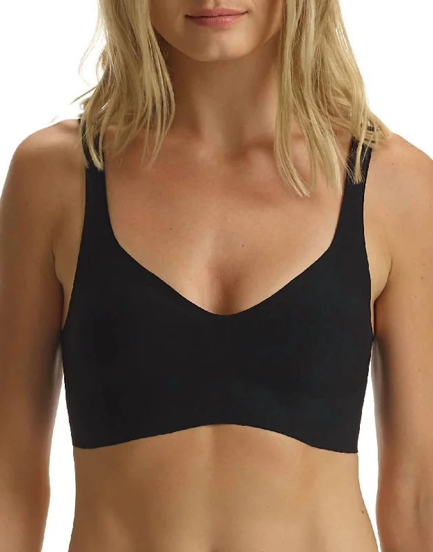 Butter Soft Support Bralette In Black