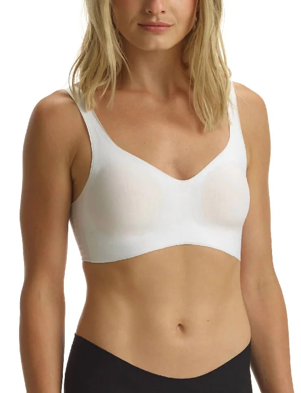 Butter Soft Support Bralette In White