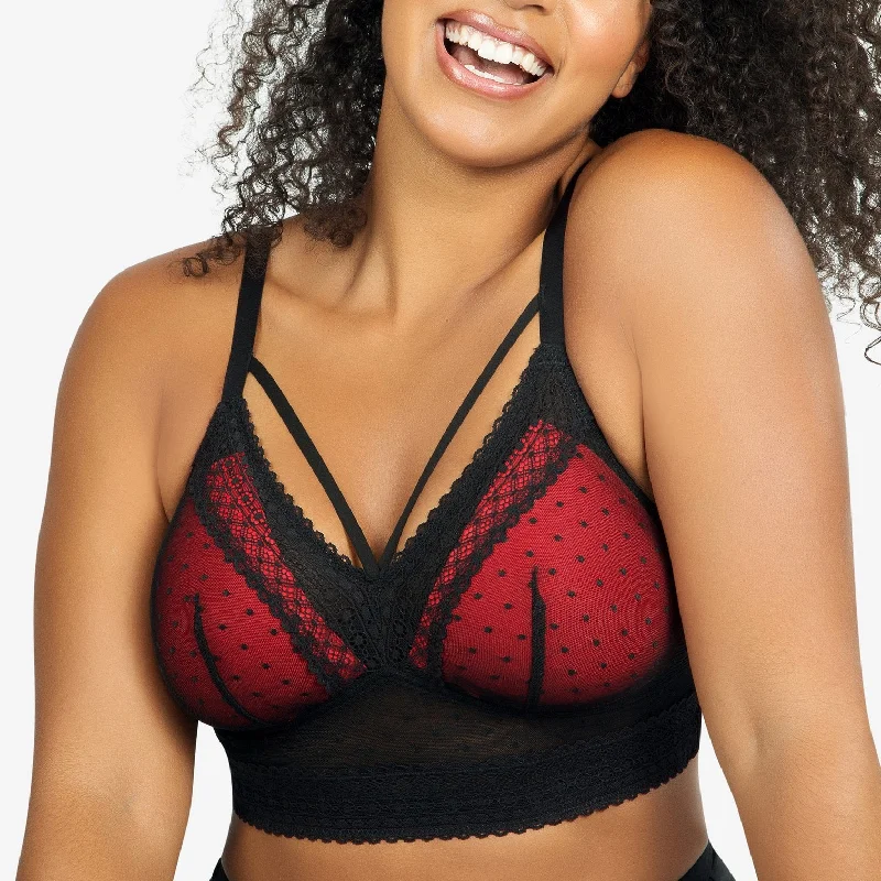 Mia Dot Wire Free Bralette - Parfait